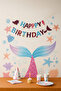 Mermaid Themed Lilac Purple Pink Happy Birthday Large Lettering