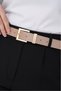 Suede/Square Bridge Buckle Women's Belt Coat Belt Trouser Belt,Suede Belt - 4