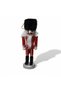 Set of 4 Wooden Nutcracker Lead Soldier Set, Christmas Ornament Decor, 13cm - 5