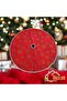 Snowy Snowflake Foot Mat, Christmas Tree Skirt, New Year's Pine Tree Skirt, Washable with Velcro