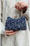women's large stone evening bag - 5