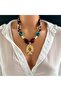 Leopard Necklace with Fish Accessories-Bandana Necklace-Fular Necklace