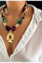 Leopard Necklace with Fish Accessories-Bandana Necklace-Fular Necklace - 3