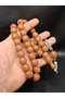 Special Large Model Pastel Caramel Color Barrel Cut Powder Amber Prayer Beads - 2
