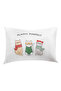 Cat Printed Cotton Pillow Case Set of 2 50X70 cm - 5