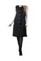 Zenne Chain Detailed Hooded Long Boucle Vest Hijab Vest