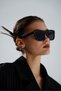 Unisex Black Matte Bone Polarized Sunglasses - 6