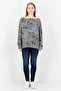 Women Crew Neck Long Sleeve Animal Print Top, Multicolor - 4