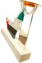 Premium Acrylic Office Stand with Gold Bakhoor Burner, UAE-Themed Desk Decor, Corporate Gift - 4