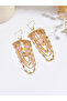 Women Metal Tassel Chain Earrings - 3