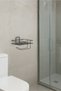 Adhesive Black Toilet Paper Holder Metal Square Toilet Paper Hanger - 3