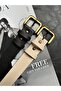 2-Piece Loyal Rectangular Pattern Women's Antique Vintage Buckle Belt Coat Belt Dress Belt Trouser Belt