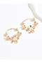 Women Metal Floral Earrings - 3