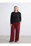 Elastic Waist Textured Women's Trousers - 2