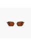 52MM Brown Geometric Sunglasses BLA-000315-2904