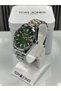 Green Dial Steel Band Men's Wristwatch - 3