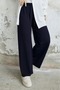 Women's Loose Pants with Belted Waist - 3