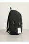 Black Crinkle Fabric Multi-Pocket Backpack Mother Baby Care and Travel Bag with Monkey Keychain - 3