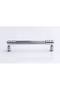 5-Piece Country Chrome Cabinet Drawer Handle 128 mm – Furniture Handle Set (Pack of 5) - 4