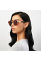 56MM Brown Geometric Sunglasses BLA-000312-2904 - 4