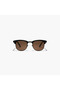 LINEA Brown 49 mm Round Sunglasses - 3