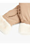 Faux Fur Detail Gloves - 3