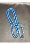 Fine Long Capsule Cut Blue Color Powder Amber Prayer Beads - 3