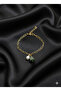 Pearl Pine Bracelet – Handmade Pearl & Pine Tree Figured Gold Chain Bracelet |   Polymer Clay - 2