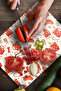 Glass Cutting Board and Serving Bowl Christmas New Year Patterned 30 X 40 cm - 4