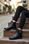 906233 Buckle Detailed Rubber Sole Zippered Women's Boots