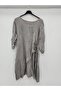 Women's Mink Italian Deep Side Y Slit Long Linen Tunic