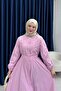 فستان مخطط بأزرار كبس - 4