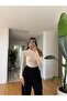 Women's Leyinda White Fitted/Bodycon Lace Long Sleeve Stretchy Knitted Blouse
