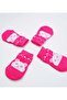 Pink Non-Slip Dog Socks Size L – Cute Paw Pattern, Winter Warm Home Socks - 5