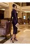 Design Sequin Violet Evening Dress (Evening Gown) - 2