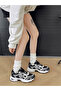 Women Color Blocked Lace-Up Mesh Sneakers - 4