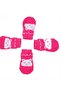 Pink Non-Slip Dog Socks Size L – Cute Paw Pattern, Winter Warm Home Socks - 3