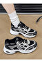 Women Color Blocked Lace-Up Mesh Sneakers - 3