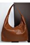 Women's Tan Daily Large Straw Pinterest Shoulder Bag - 6