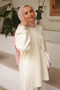 Ecru Angora Soft Cardigan Trouser Set - 3