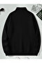 2-Piece Unisex Mock Neck-Piece Zippered Oversized Sweatshirt - Large Size Sweatshirt - 5