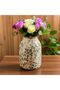 Green & Beige Vintage Chinoiserie Ceramic Vase