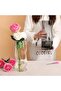 30cm Handmade Grey Glass Vase for Long-Stem Flowers - 2
