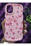 Pink Phone Case with Butterfly Ribbon and Flower Pattern Compatible with Samsung Galaxy A06 - 3