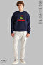 Unisex Long Sleeve Grinchmas Printed Crew Neck Hoodless Fleece-Lined Oversized Sweatshirt - 3