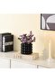 Black Bubble Ceramic Vase - Small 5 Inch Boho Flower Vase - 6