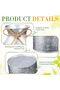 5.12 Inch Farmhouse Rustic Metal Milk Can Vase with Bow (Iron Color) - 3