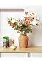 Rattan Hand-Woven Boho Wicker Vase for Pampas Grass & Flower Arrangements (8 in, Brown) - 8