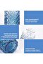 36 Blue Glass Bud Vase Set - Mini Bud Vases for Centerpieces (Blue) - 5
