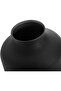 Modern Matte Black Metal Vase, Small, 6.5 Inch - 3